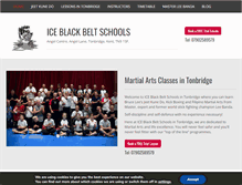 Tablet Screenshot of iceblackbeltschools.com